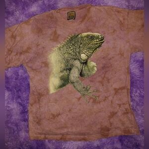 Iguana Graphic Tee - Brown and Green